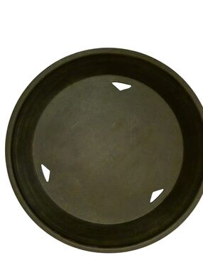 One TableCraft 157510BK Black 10 1/2 In Platter with Base  One Only PreOwned